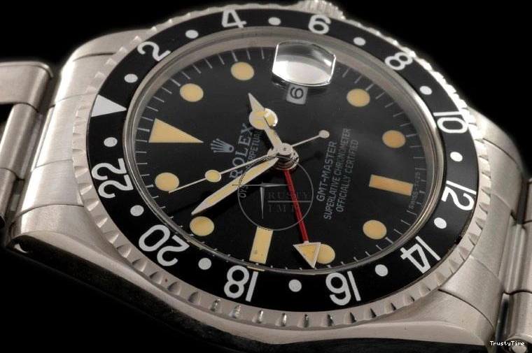 0218 ROLGMT016C – Vintage GMT SS Black Bezel Swiss Eta 2836- Versatile 962